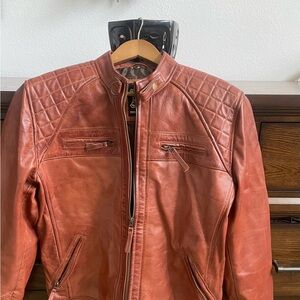 Men’s Leather Bomber Jacket
